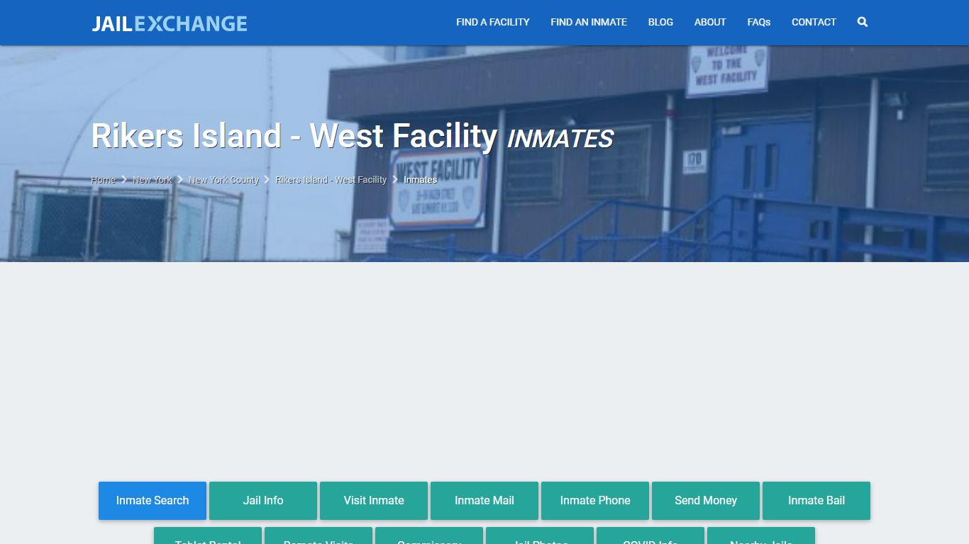 Rikers Island | New York City Inmate Search - JAIL EXCHANGE