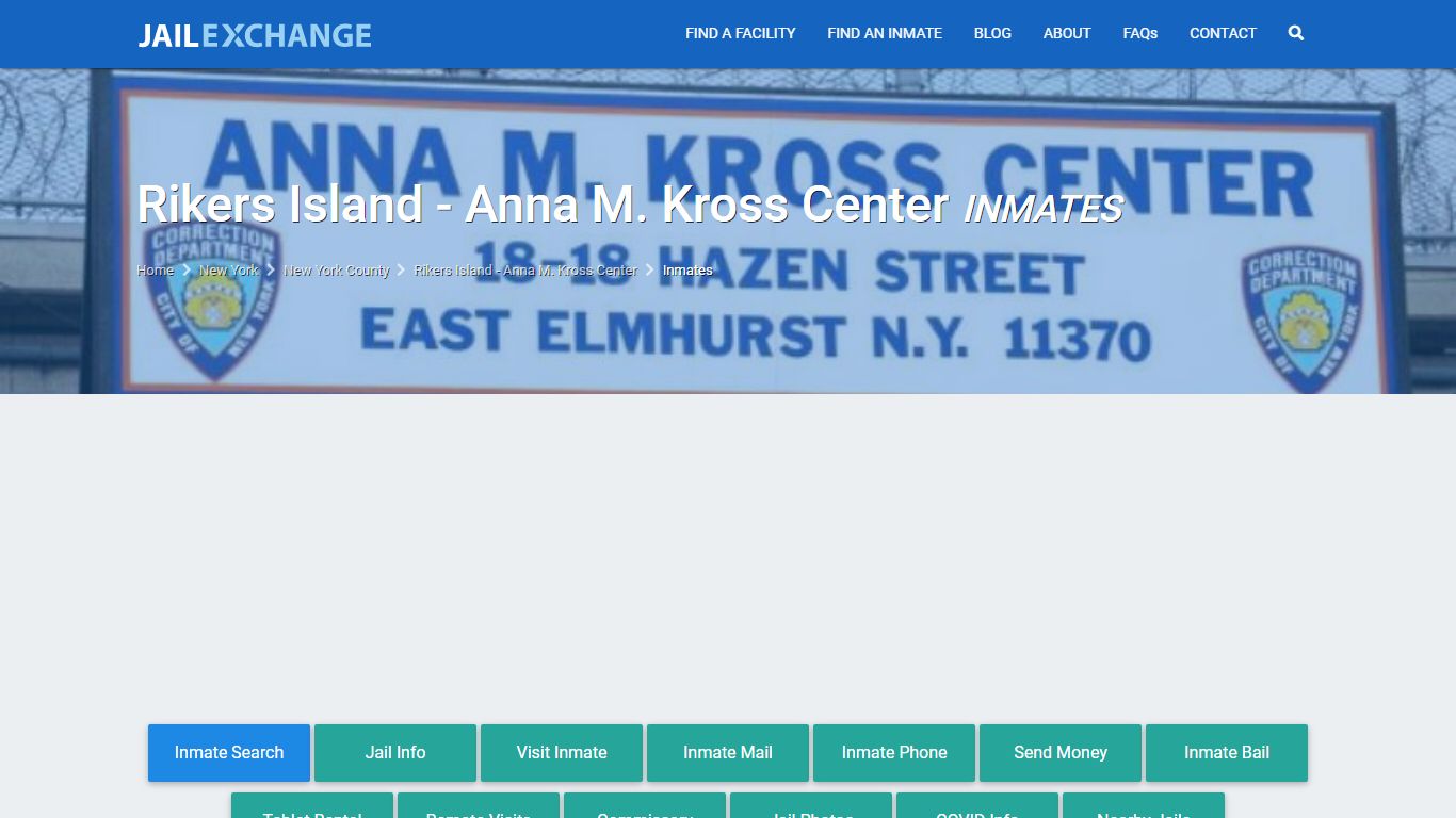 Rikers Island | New York City Inmate Search - JAIL EXCHANGE